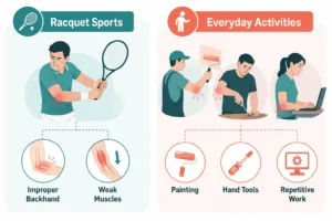 What causes tennis elbow - Healthcapes Haldwani