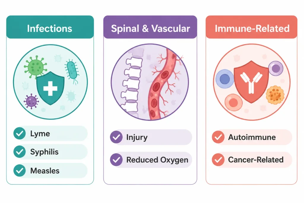 What causes transverse myelitis - Healthcapes Haldwani