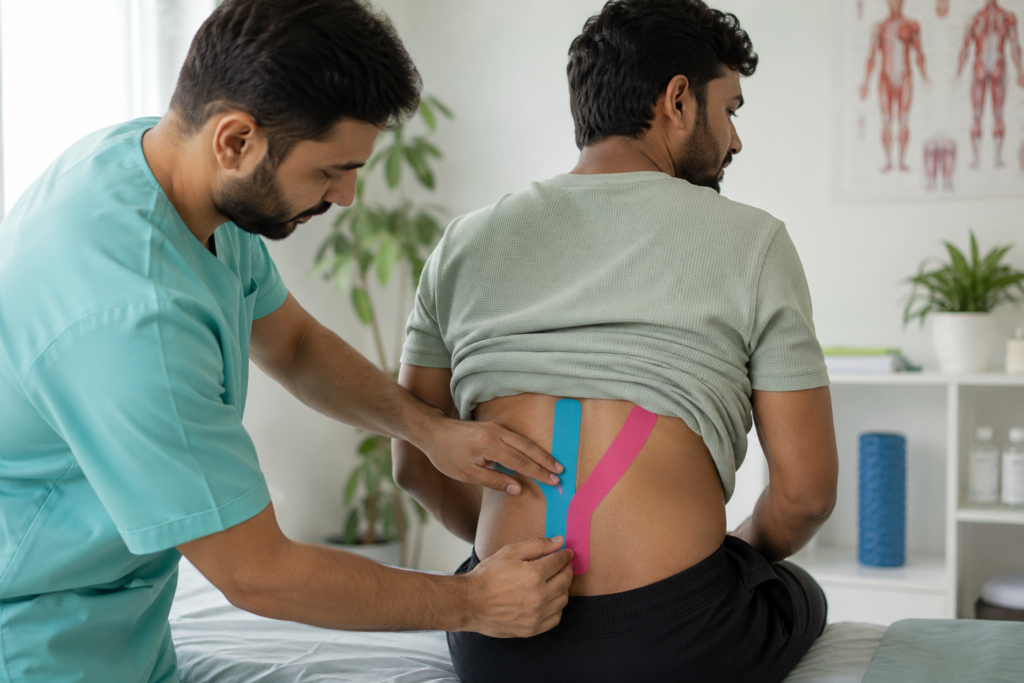 Who can benefit from Kinesiotaping in Haldwani at Healthcapes